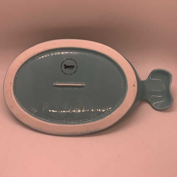 SWEESE Aqua turquoise WHALE covered butter dish! - Picture 6 of 7